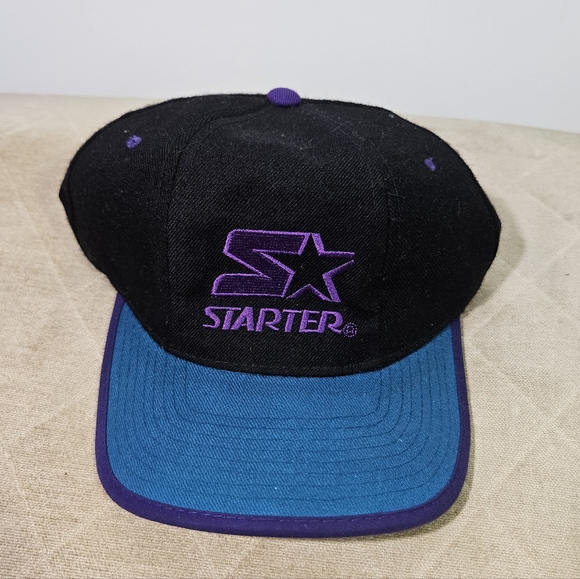 RARE Vintage 90's Starter "The Natural" Patent Pending 100% Wool Snapbacj Hat! - Picture 1 of 4